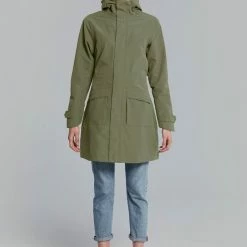 Basil Mosse Cykel Regnjakke (Dame) 40 Basil Mosse Cykel Regnjakke (Dame) -Elcykel Salg basil mosse bicycle rain parka women green 4