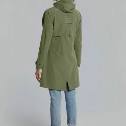 Basil Mosse Cykel Regnjakke (Dame) 41 Basil Mosse Cykel Regnjakke (Dame) -Elcykel Salg basil mosse bicycle rain parka women green 5