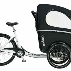 Winther Cargoo El Ladcykel (baghjulsmotor) -Elcykel Salg winther cargoo white black side 1 1 1 1