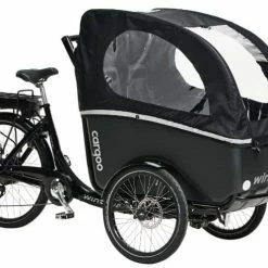 Winther Cargoo El Ladcykel (baghjulsmotor) -Elcykel Salg winther e cargoo black black angle 1 1 1 1