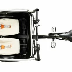 Winther Cargoo El Ladcykel (Di2 / Centermotor) -Elcykel Salg winther e cargoo from above 2x weber babyseats 1 1
