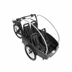 Winther Kangaroo Lite El Ladcykel (Alfine / Centermotor) -Elcykel Salg winther kangaroolite promovec 4seater black nohood topview v25 1